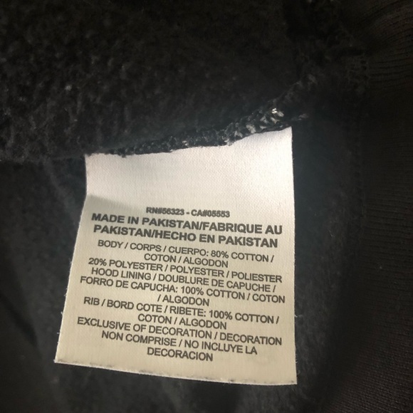 Nike Sportswear Funnel Neck Fleece Hoodie Black S - Picture 7 of 8